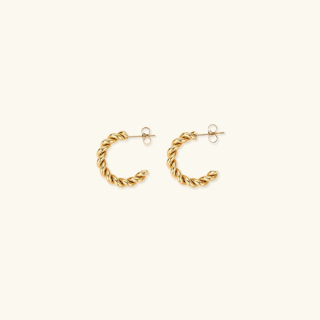 [Royal&Vicky]Gigi Twist Gold Earrings