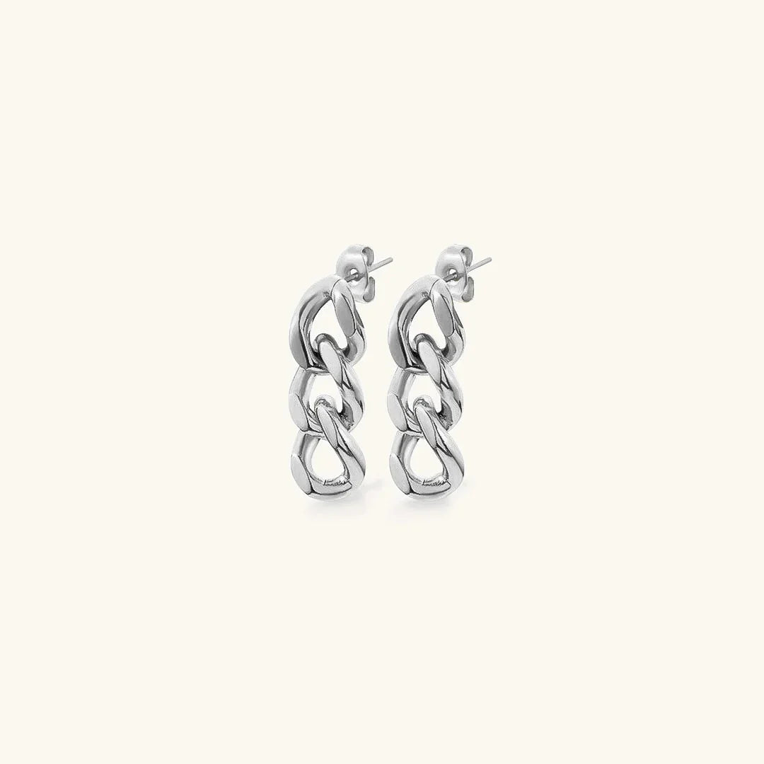 [Royal&Vicky]Giselle Gold Chain Earring