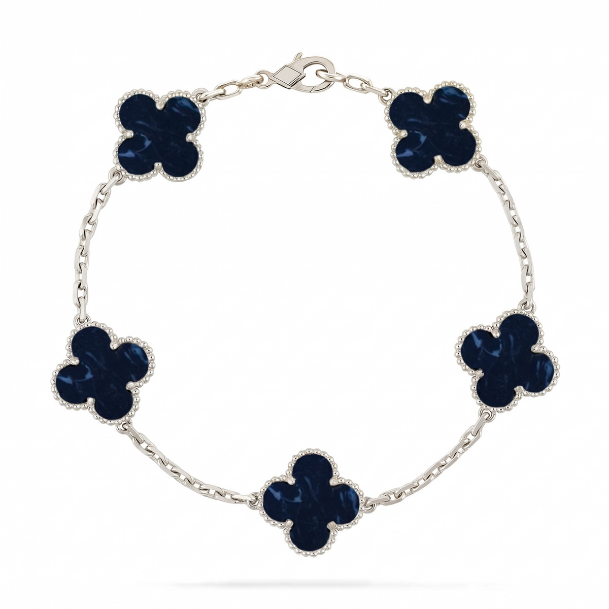 [Royal&Vicky]LUCKY CLOVER 5-MOTIF BRACELET - PIETERSITE COLLECTION