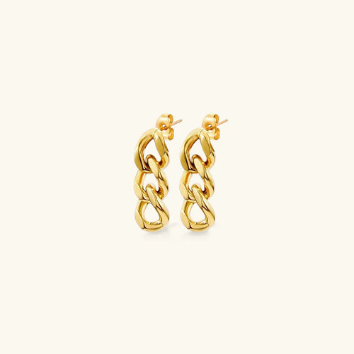[Royal&Vicky]Giselle Gold Chain Earring