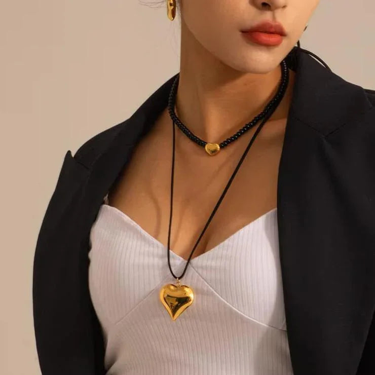[Royal&Vicky]Lavine Heart Necklace
