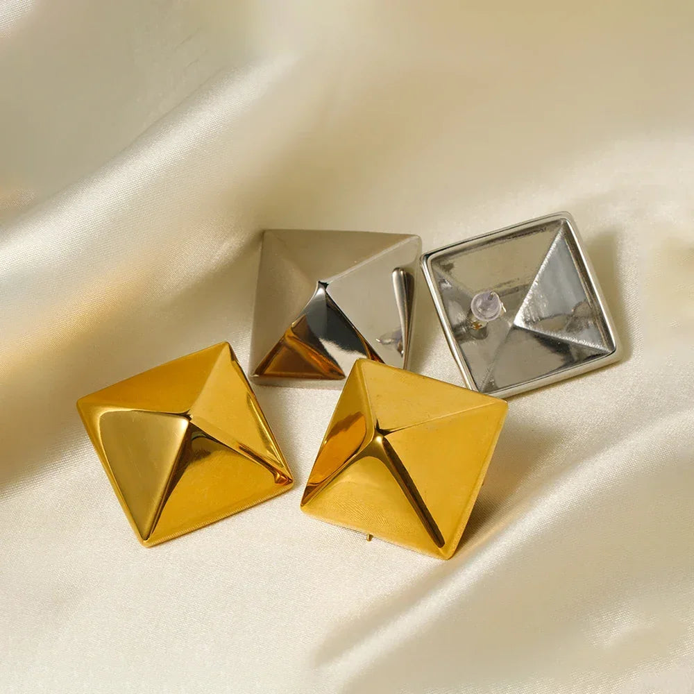 [Royal&Vicky]Barbara Gold Earrings