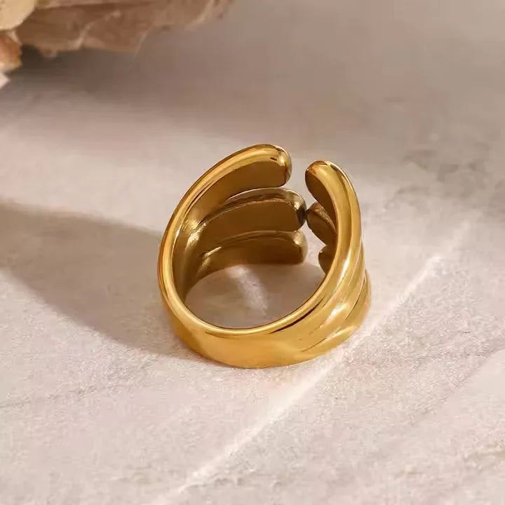 [Royal&Vicky]Cassiel Layered Gold Ring