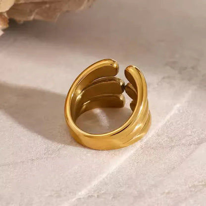 [Royal&Vicky]Cassiel Layered Gold Ring