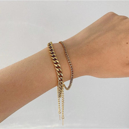 [Royal&Vicky]Jean Gold Chain Bracelet