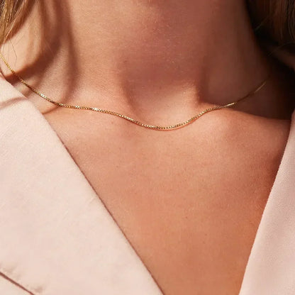 [Royal&Vicky]Geordyn Gold Chain Necklace