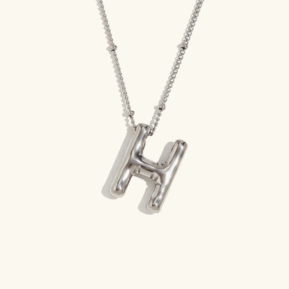 [Royal&Vicky]Balloon Gold Initial Necklace