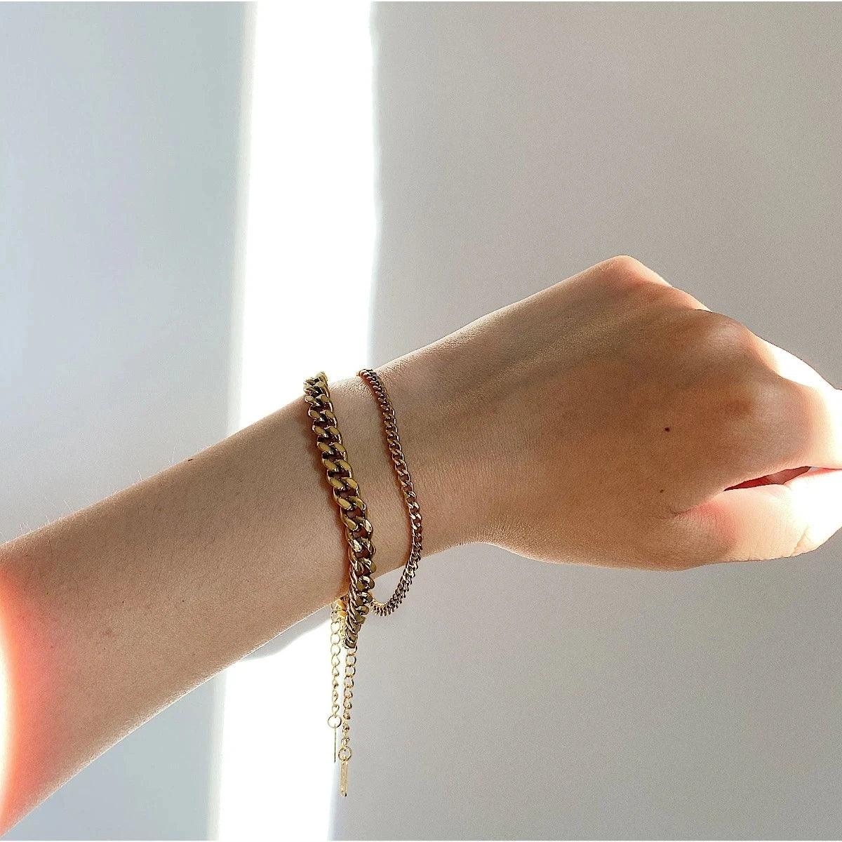 [Royal&Vicky]Jean Gold Chain Bracelet