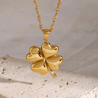 [Royal&Vicky]Ella Clover Gold Necklace