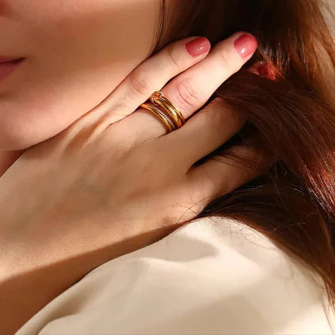 [Royal&Vicky]Christabel Diamond Ring Stack