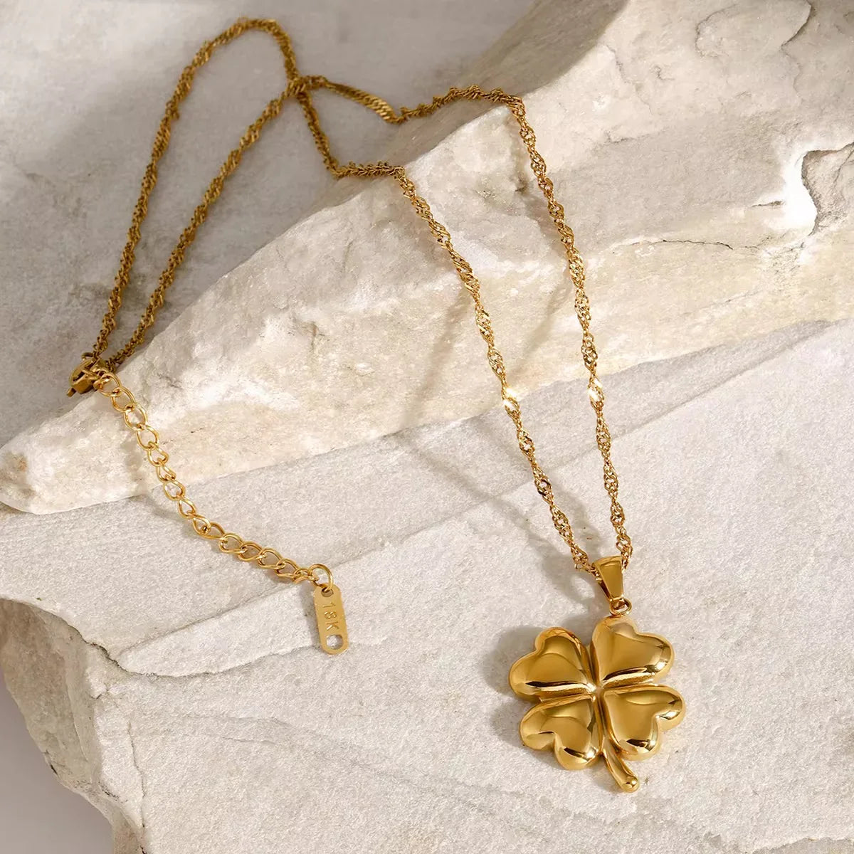 [Royal&Vicky]Ella Clover Gold Necklace
