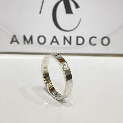 [Royal&Vicky]LOVE RING 4MM 1 DIAMOND