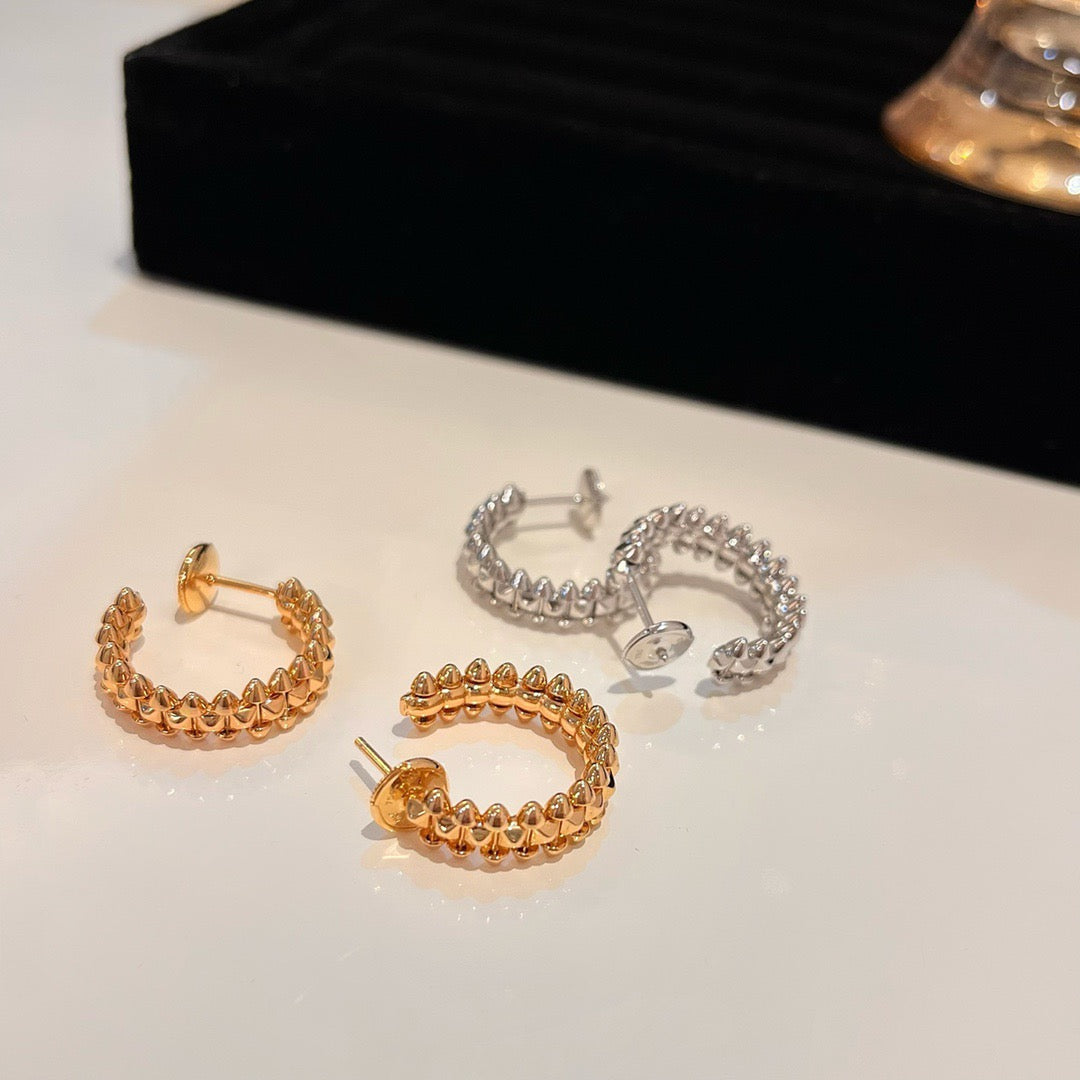 [Royal&Vicky]CLASH SMALL HOOP EARRINGS