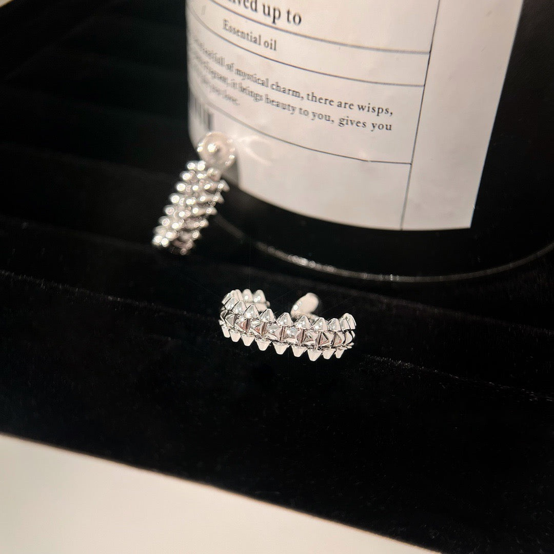 [Royal&Vicky]CLASH SMALL HOOP EARRINGS