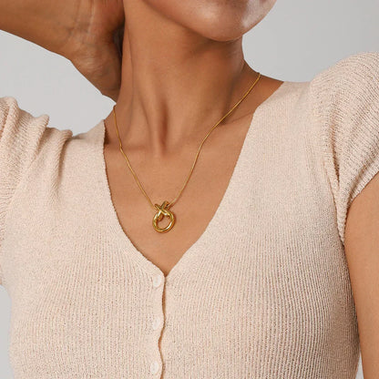 [Royal&Vicky]Anastasia Gold Necklace