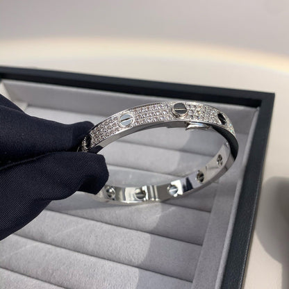[Royal&Vicky]LOVE BRACELET 6.1MM DIAMOND-PAVED CERAMIC