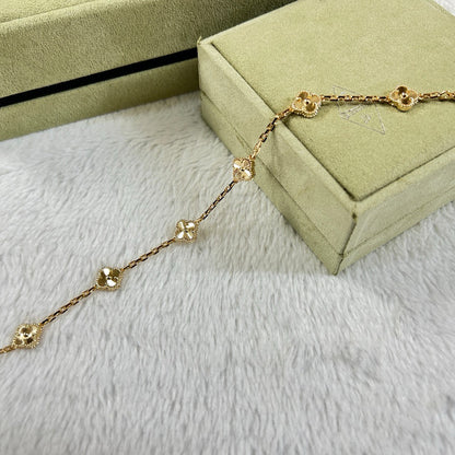 [Royal&Vicky]CLOVER 6 MOTIF DIAMOND BRACELET