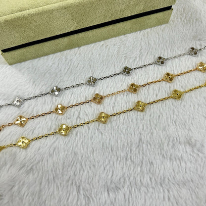 [Royal&Vicky]CLOVER 6 MOTIF DIAMOND BRACELET