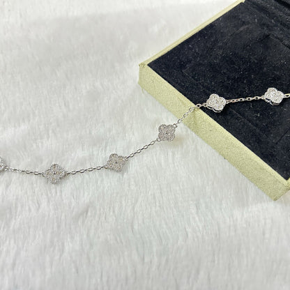 [Royal&Vicky]CLOVER 6 MOTIF DIAMOND BRACELET