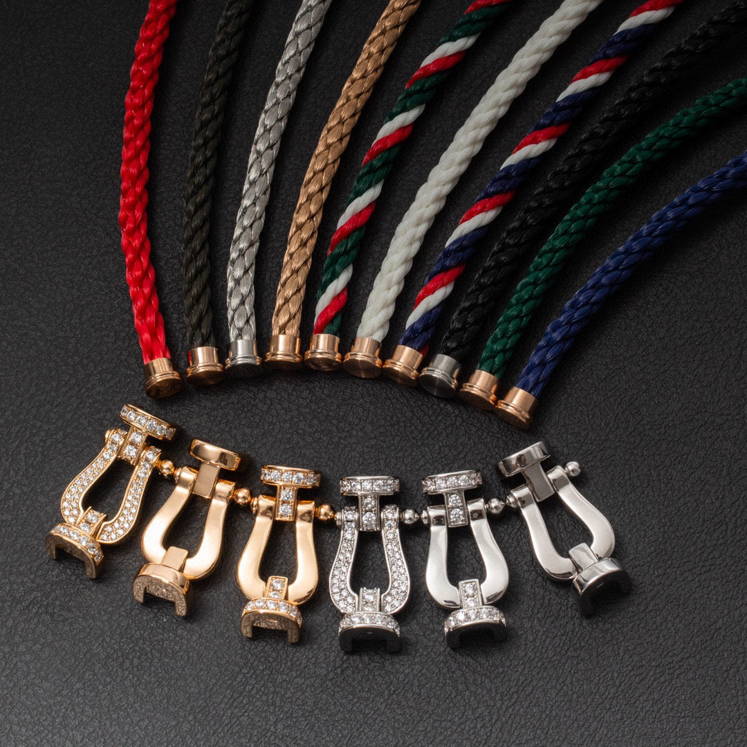 [Royal&Vicky]FORCE LARGE HORSESHOE NO DIAMOND BRACELET GOLD