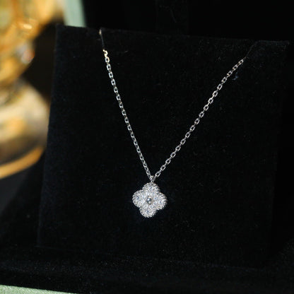 [Royal&Vicky]CLOVER MINI 9.5MM PENDANT DIAMOND NECKLACE