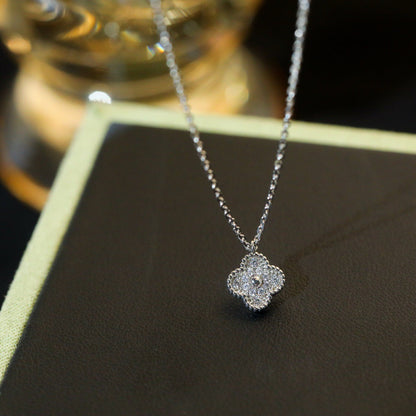 [Royal&Vicky]CLOVER MINI 9.5MM PENDANT DIAMOND NECKLACE