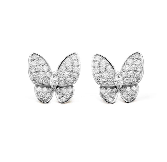 [Royal&Vicky]BUTTERFLY ALL DIAMOND EARRINGS