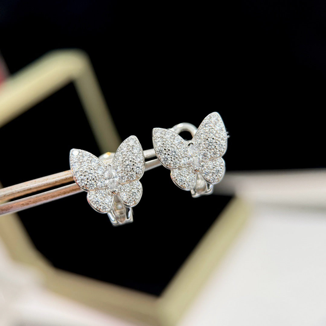 [Royal&Vicky]BUTTERFLY ALL DIAMOND EARRINGS