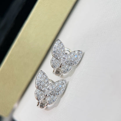 [Royal&Vicky]BUTTERFLY ALL DIAMOND EARRINGS
