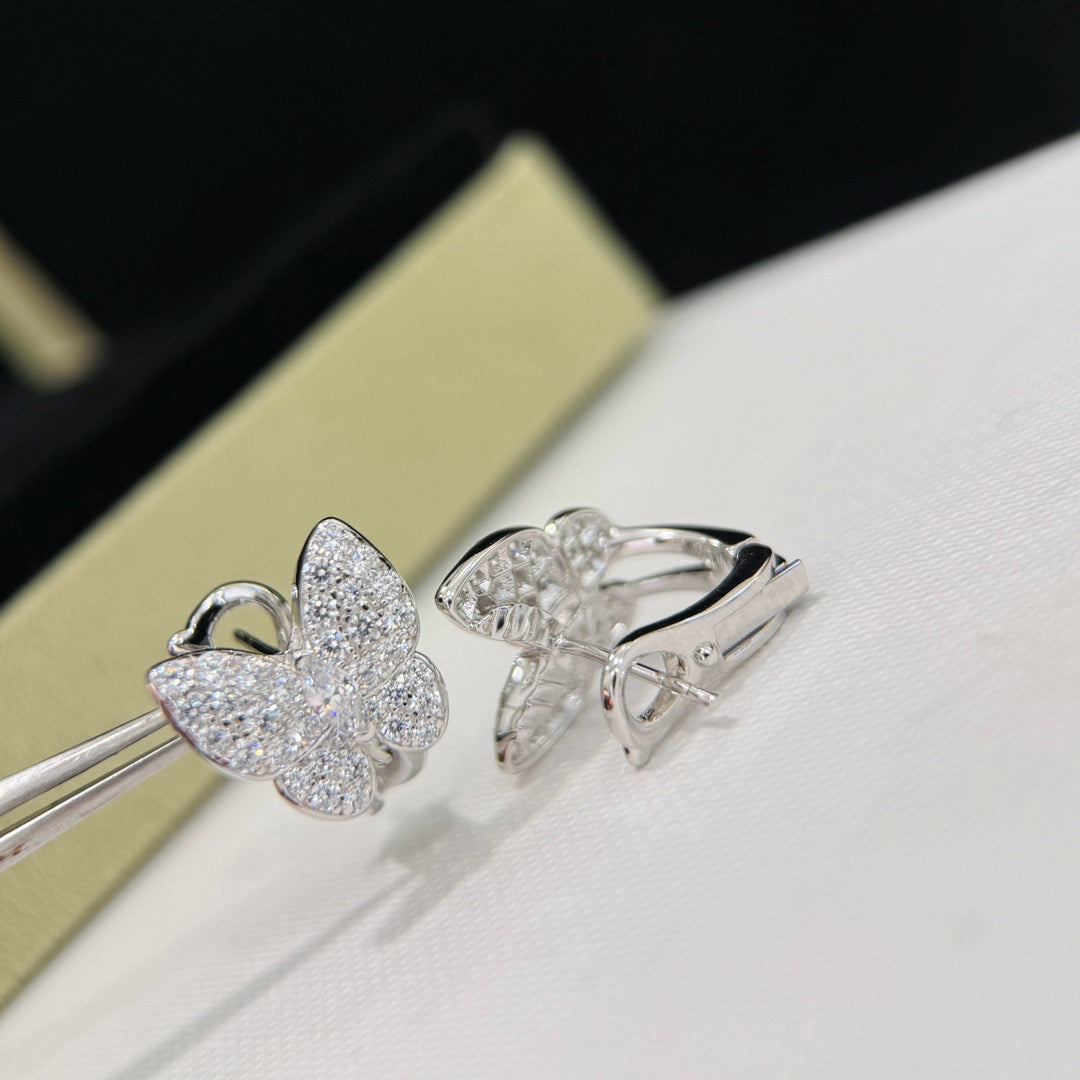 [Royal&Vicky]BUTTERFLY ALL DIAMOND EARRINGS