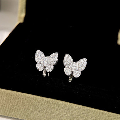 [Royal&Vicky]BUTTERFLY ALL DIAMOND EARRINGS