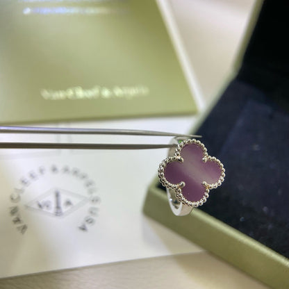[Royal&Vicky]CLOVER  PURPLE VIOLET RING