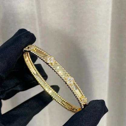 [Royal&Vicky]CLOVER BRACELET 4MM DIAMONDS