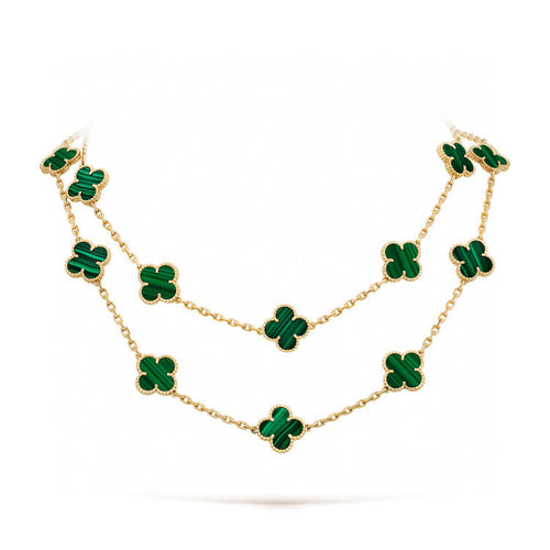 [Royal&Vicky]CLOVER 20 MOTIFS MALACHITE GOLD