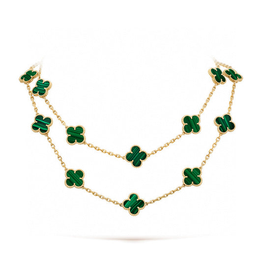 [Royal&Vicky]CLOVER 20 MOTIFS MALACHITE GOLD