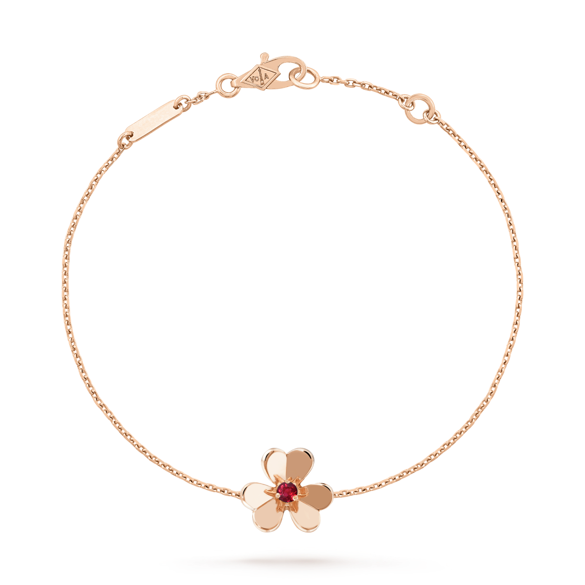 [Royal&Vicky]FRIVOLE GOLD FLOWER PINK MALACHITE BRACELET
