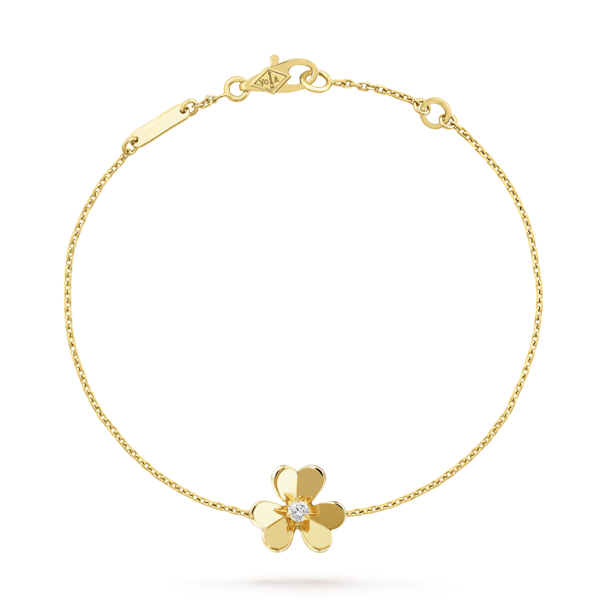 [Royal&Vicky]FRIVOLE GOLD FLOWER PINK MALACHITE BRACELET