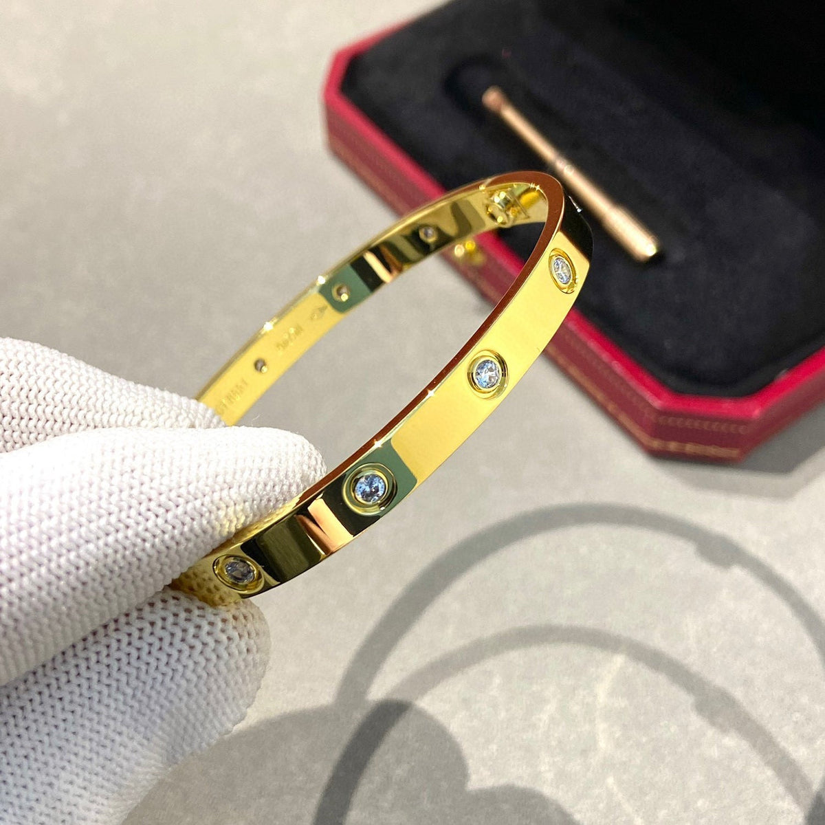 [Royal&Vicky]LOVE BRACELET 6.1MM 10 DIAMONDS