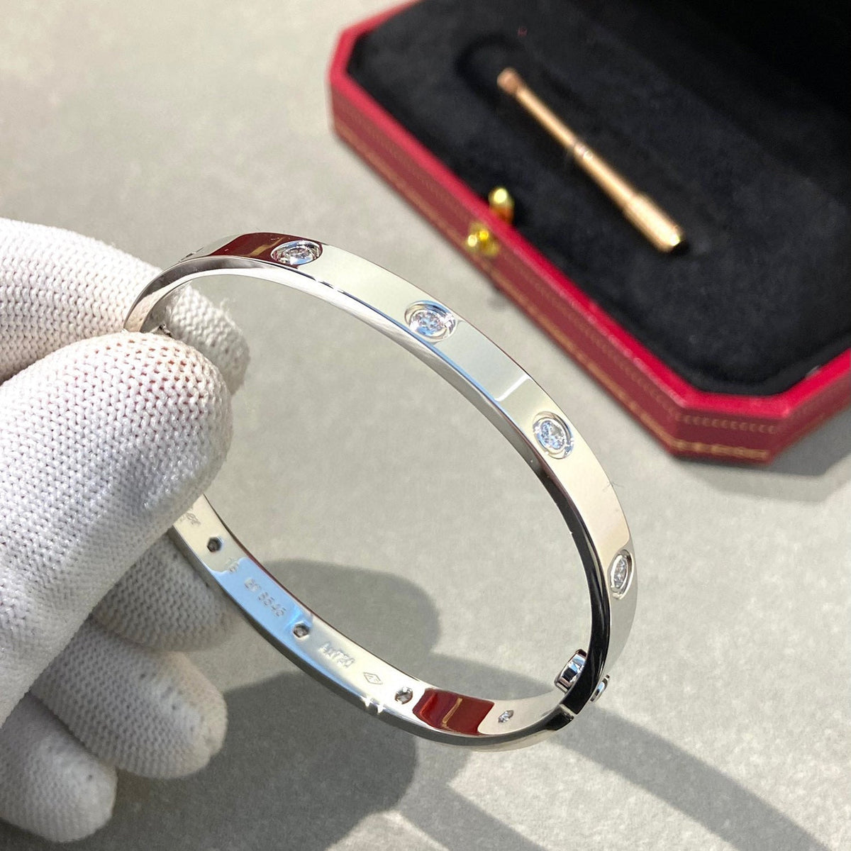 [Royal&Vicky]LOVE BRACELET 6.1MM 10 DIAMONDS