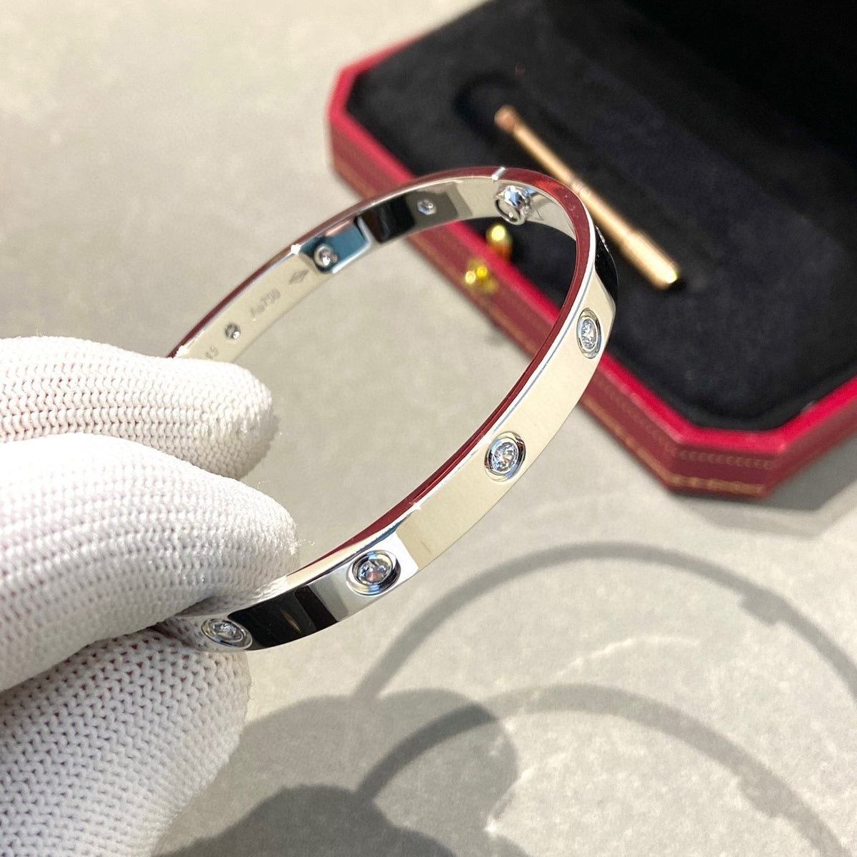 [Royal&Vicky]LOVE BRACELET 6.1MM 10 DIAMONDS