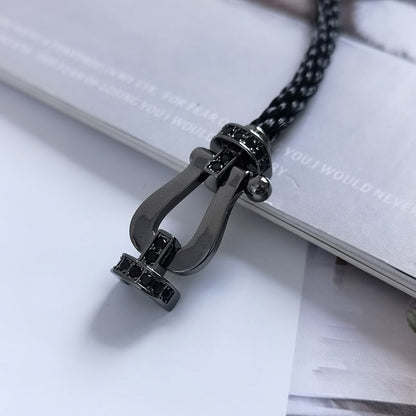[Royal&Vicky]FORCE LARGE SERIES HORSESHOE BLACK SAMURAI BRACELET