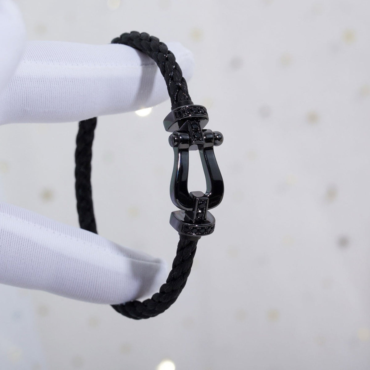 [Royal&Vicky]FORCE LARGE SERIES HORSESHOE BLACK SAMURAI BRACELET