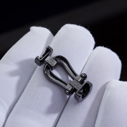 [Royal&Vicky]FORCE LARGE SERIES HORSESHOE BLACK SAMURAI BRACELET