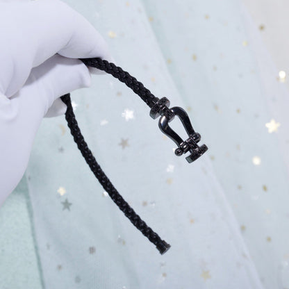 [Royal&Vicky]FORCE LARGE SERIES HORSESHOE BLACK SAMURAI BRACELET