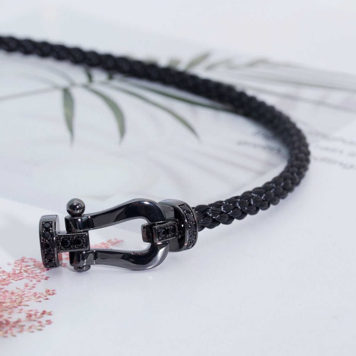 [Royal&Vicky]FORCE LARGE SERIES HORSESHOE BLACK SAMURAI BRACELET
