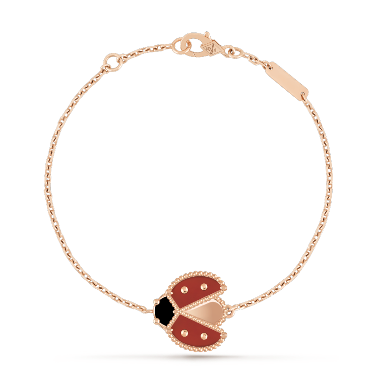 [Royal&Vicky]LUCKY SPRING 1 MOTIF PINK GOLD BRACELET