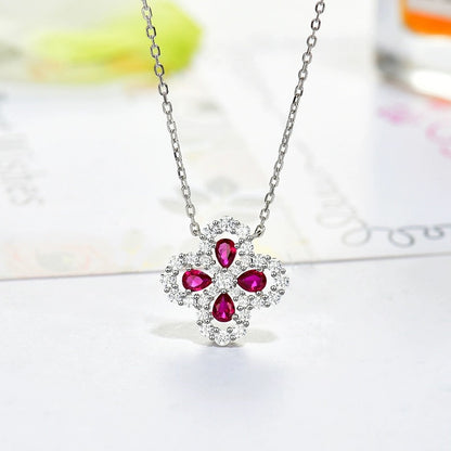 [Royal&Vicky]LOOP NECKLACE FULL MOTIF DIAMOND 16MM MULTIPLE COLORS