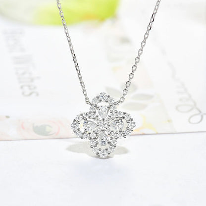 [Royal&Vicky]LOOP NECKLACE FULL MOTIF DIAMOND 16MM MULTIPLE COLORS