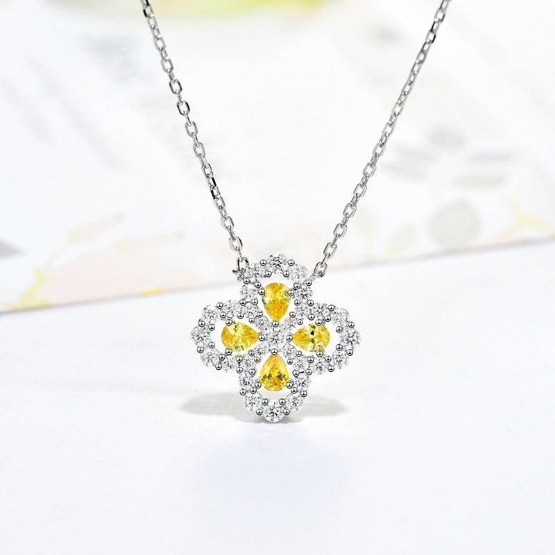 [Royal&Vicky]LOOP NECKLACE FULL MOTIF DIAMOND 16MM MULTIPLE COLORS