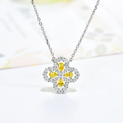 [Royal&Vicky]LOOP NECKLACE FULL MOTIF DIAMOND 16MM MULTIPLE COLORS